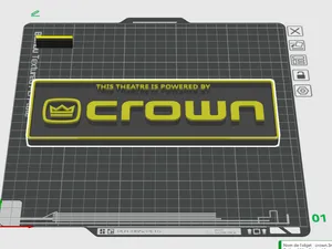 Plaque logo Crown