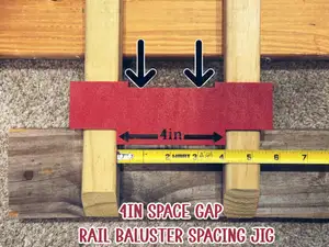 4in rail baluster spacer jig