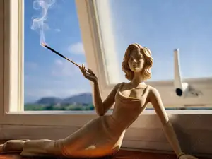 Elegant Woman Incense Holder