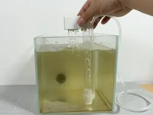 气举吸便器,只要气泵就可以清洁缸底鱼便