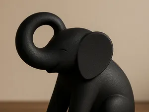Rustic Elephant Figurine – Boho or Farmhouse Style