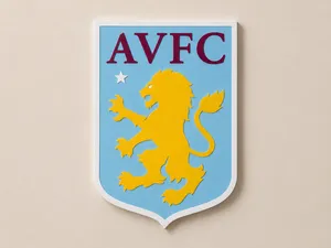 Aston Villa FC — Multi-Color 3D Printed Plaque