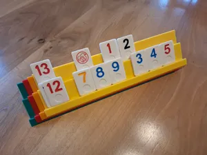 Rummikub Tile Rack, extra light & stackable