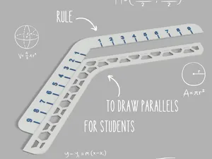 Outil scolaire pour tracer des parallèles