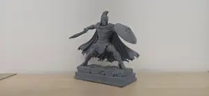Spartan Warrior Attacking with Sword and Shield