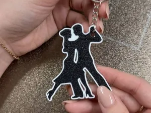 Dancing Couple Keychain