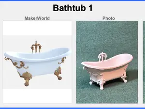 RPG • Dollhouse • Mini: Victorian Era Bathtub 1