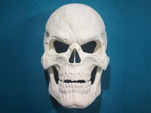 Skull Mask with Moving Jaw
