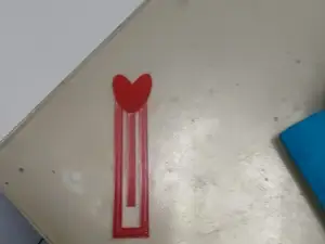 爱心书签