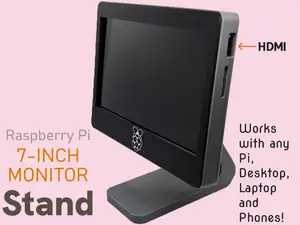 Raspberry Pi 7-inch Monitor Stand