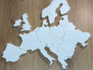 Europe Blind Map Puzzle - Study Game