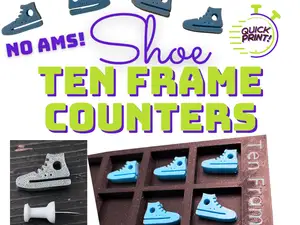 Shoe Ten Frame Counter and Loose Parts
