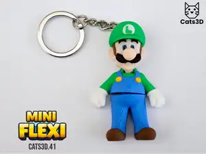 Luigi – Mini Flexi Keychain (Super Mario)