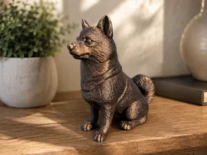 Shiba Inu Sitting Dog Figurine