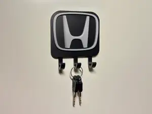 Honda logo wall key hook holder