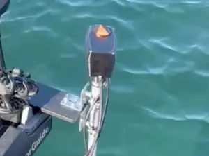 fish finder motorized sonar support
