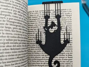 Hanging Cat Bookmark #9
