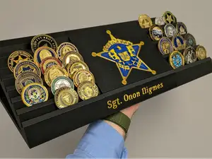 "Your Logo Here" Challenge Coin Stand
