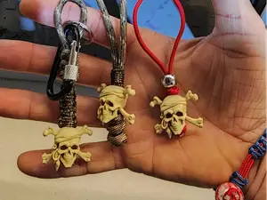 Pirate Bone skull drawstring beads