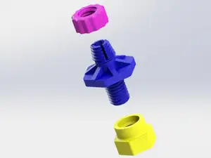 Creality Space Pi PTFE Bulkhead Fitting