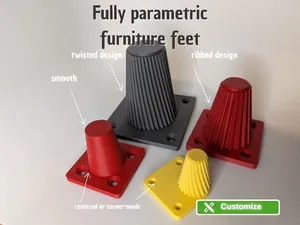 Parametrischer Möbelfuß / Möbelbein Generator