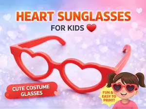 Heart Sunglasses for Kids (Cute Costume Glasses)