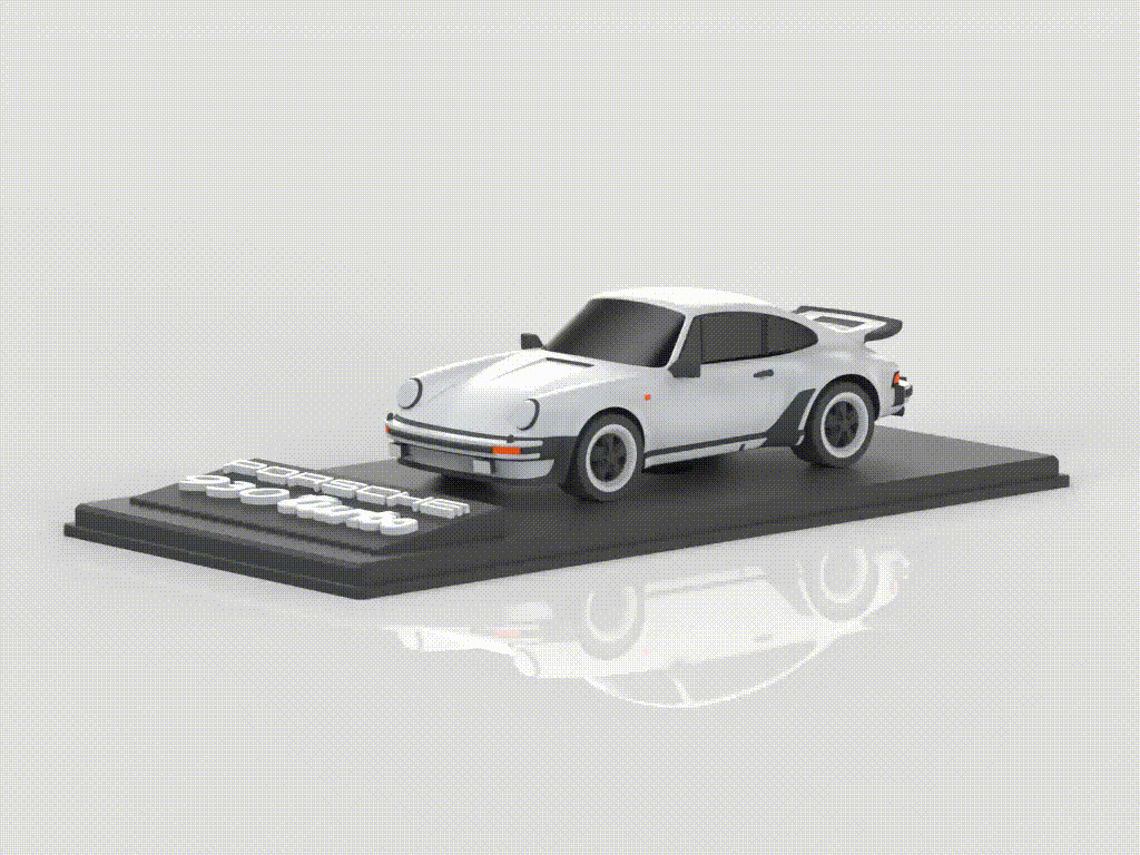 【Porsche】保时捷 911(930) Turbo 旗舰级高性能跑车 公路车 拼装/轮胎可动