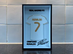 Cristiano Ronaldo - Real Madrid FC - Jersey Frame