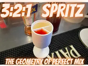 Geometric Spritz The 3-2-1 Measuring Goblet