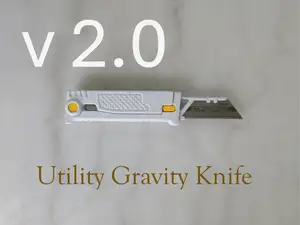 EDC Gravity Knife, Utility knife fully 3d printed.