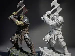 MINI GUERRERO ORCO CON HACHA GIGANTE