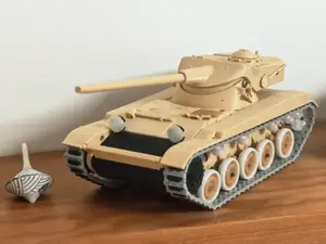 cyberbrick遥控AMX1375坦克1：35微缩模型