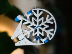 Millennium Falcon Snowflake Ornament