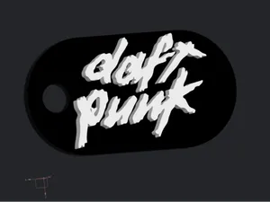Daft Punk Keychain