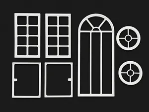 Miniature Window & Door Frame Set