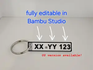 Nummernschild Anhänger / license plate key chain