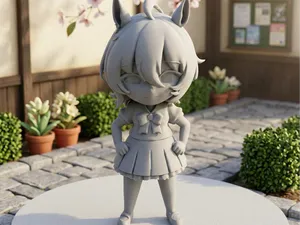 action figure chibi anime girl Agnes Tachyon