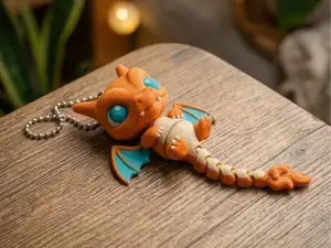 Articulated Chibi Charizard Keychain