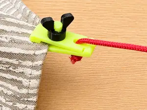Tent rope clip