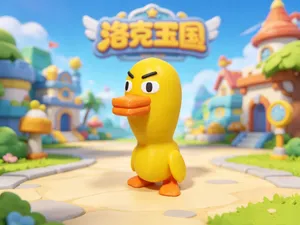 洛克王国鸭吉吉(多色、单色、拆件)