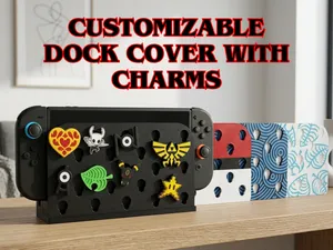 Nintendo Switch 2 Dock Cover with Charm Holes