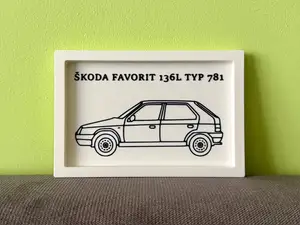 Škoda old cars frame