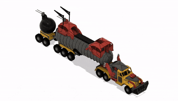 Yellow Zil War Rig - Part 1 Cab/Prime Mover/Tractor