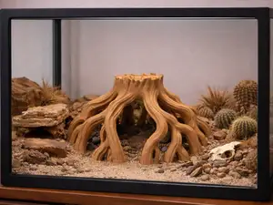Twisted Root Tree Stump Hide – Terrarium Decor
