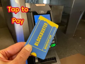 Tap-to-Pay Blockbuster Oversized NFC Credit Card  