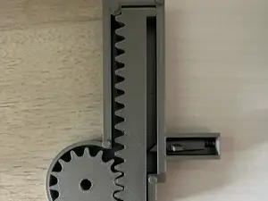 linear gear with locking mechanism