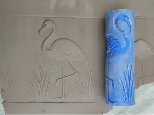 Texture Roller – Flamingo in Reeds