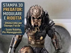 Predator Statue -Optimized Easy Print / Multi-Part