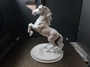 Rearing rampart horse - Classic trophy model