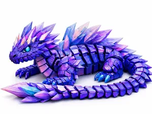 Amethyst crystal dragon